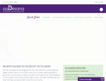 Tablet Screenshot of godesana.com